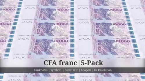 Videohive - CFA franc | West African States Currency - 5 Pack | 4K Resolution | Looped - 34934065