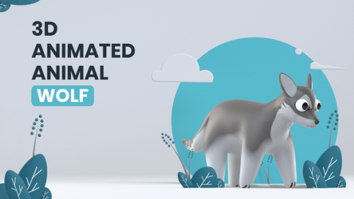 Videohive - 3D Animated Animal - Wolf - 34935038