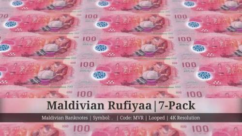 Videohive - Maldivian Rufiyaa | Maldives Currency - 7 Pack | 4K Resolution | Looped - 34858758