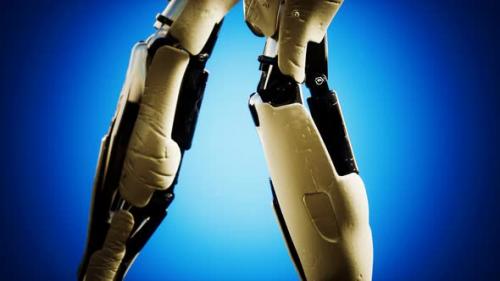 Videohive - Futuristic Humanoid Female Robot in Concept of Future - 34858774