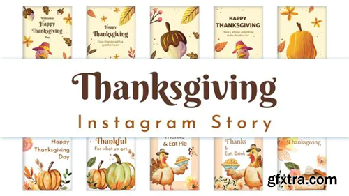 Videohive Thanksgiving Instagram Story Pack 02 34916780
