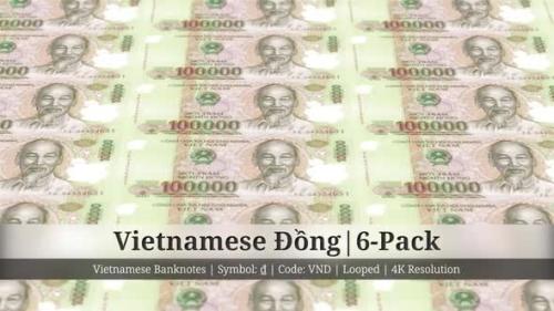 Videohive - Vietnamese Đồng | Vietnam Currency - 6 Pack | 4K Resolution | Looped - 34873429