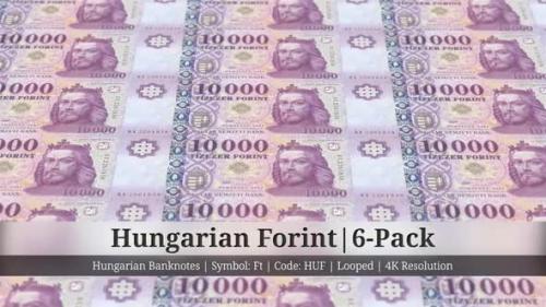Videohive - Hungarian Forint | Hungary Currency - 6 Pack | 4K Resolution | Looped - 34882984