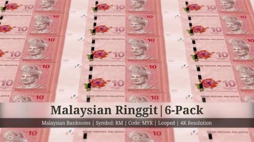 Videohive - Malaysian Ringgit | Malaysia Currency - 6 Pack | 4K Resolution | Looped - 34882988