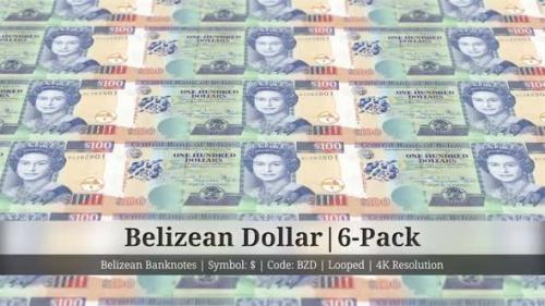 Videohive - Belizean Dollar | Belize Currency - 6 Pack | 4K Resolution | Looped - 34882991