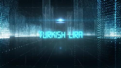 Videohive - Skyscrapers Digital City Currency Turkish Lira - 34883633