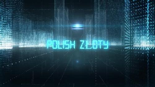 Videohive - Skyscrapers Digital City Currency Polish Zloty - 34883650