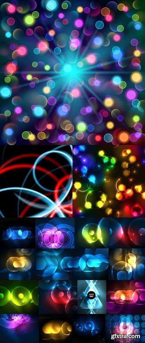 Vectors - Shiny Glowing Backgrounds