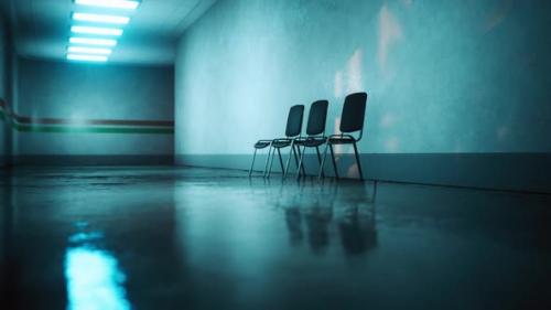 Videohive - Empty Corridor in Hospital with Chairs - 34961731