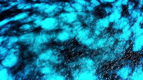 Videohive - Abstract waving liquid substance moving and flowing with black paint or ink in it - 34942745