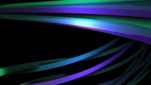 Videohive - Blue and green abstract wires moving one by one chaotically - 34942752