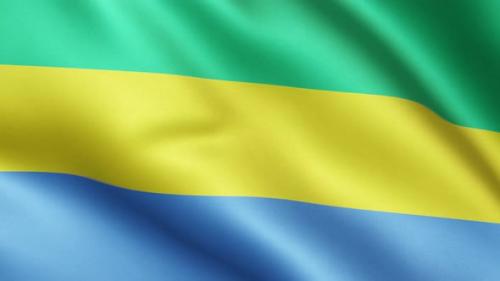 Videohive - Flag of Gabon | UHD | 60fps - 34943786