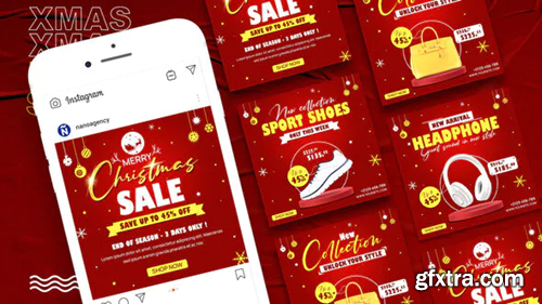 Videohive Merry Christmas Sale Banner Template 34932936