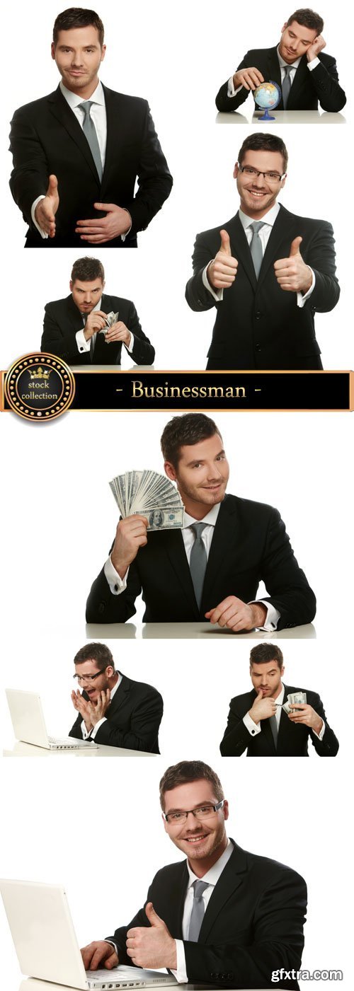 Businessman in different situations