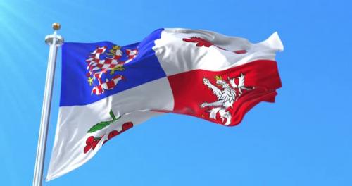 Videohive - Vysocina Region Flag, Czech Republic - 34960579