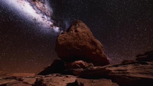 Videohive - Milky Way at Natural Stone Park the Grand Canyon - 34948541