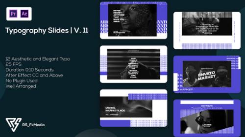 Videohive - Typography Slides - Eco Kinetic V.11 - MOGRT - 34945035