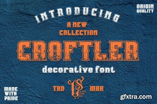 Croftler - Retro Rough Font