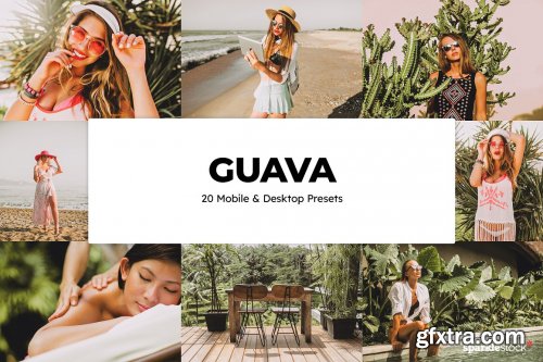 CreativeMarket - 20 Guava Lightroom Presets & LUTs 6576856