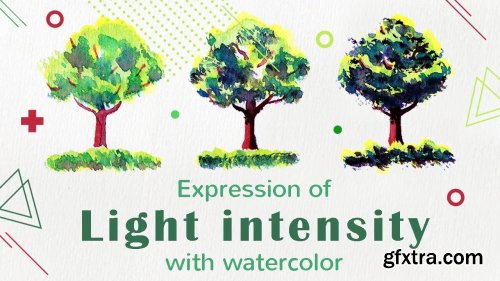 Expression Of Light Intensity With Watercolor