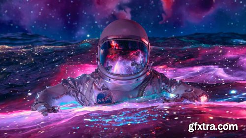 Astronaut Animation: Motion Graphics & Rendering in Cinema 4D & Redshift