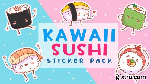 Draw a Sticker Pack in Procreate: Kawaii Sushi Illustrations