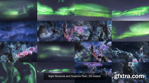 Cgtrader - Northern Lights - Stars - Stardust Skydomes Collection Texture