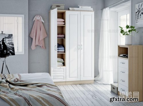 Nordic wardrobe bedroom