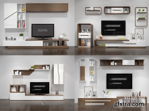TV cabinet TV background Collection
