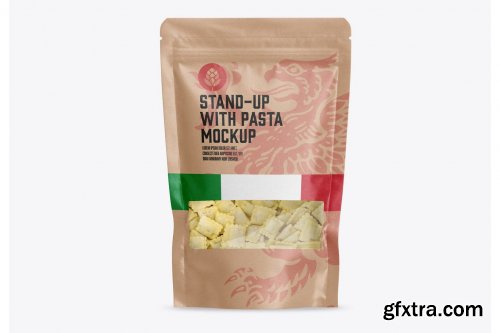 Pasta Packaging sStand-up Mockup