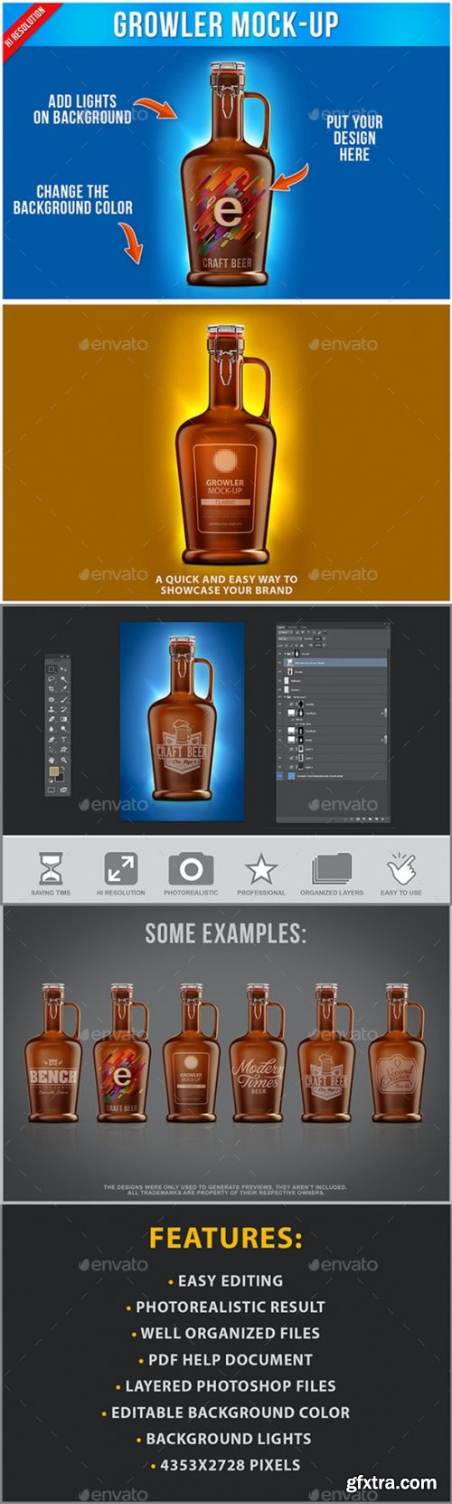 GraphicRiver - Growler Mock-up 22096541