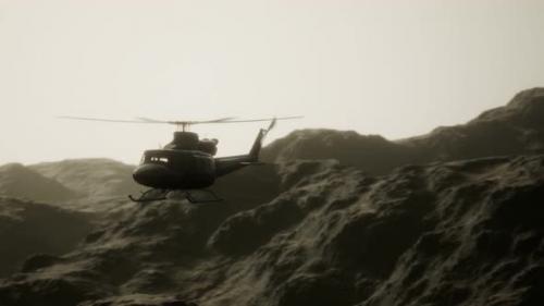 Videohive - Slow Motion United States Military Helicopter in Vietnam - 34991824