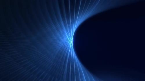 Videohive - Blue Spiraling Fractal Light Beams Motion Background - 34991982