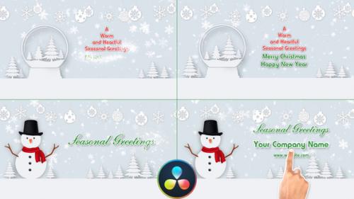 Videohive - Christmas Wishes Text - DaVinci Resolve - 34837036