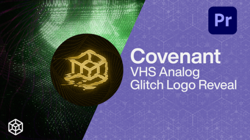 Videohive - Covenant - VHS Analog Glitch Logo Reveal - 35014819