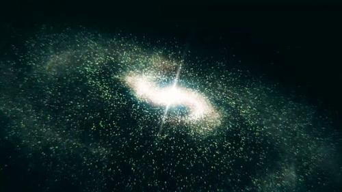 Videohive - Rotating spiral galaxy - 35025431