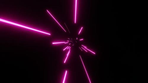 Videohive - Flying Neon Rays 02 - 35048564