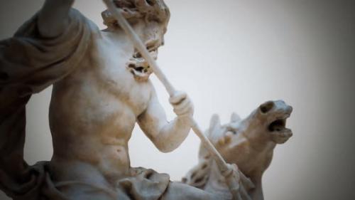 Videohive - Close Up of the Neptune Statue - 35040056