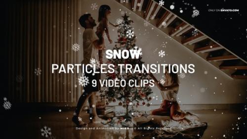 Videohive - Snow Particles Transitions - 35049878