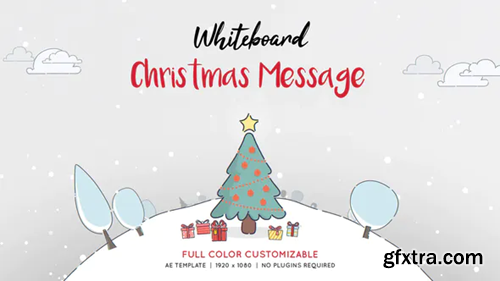 Videohive Whiteboard Christmas Message 34752773