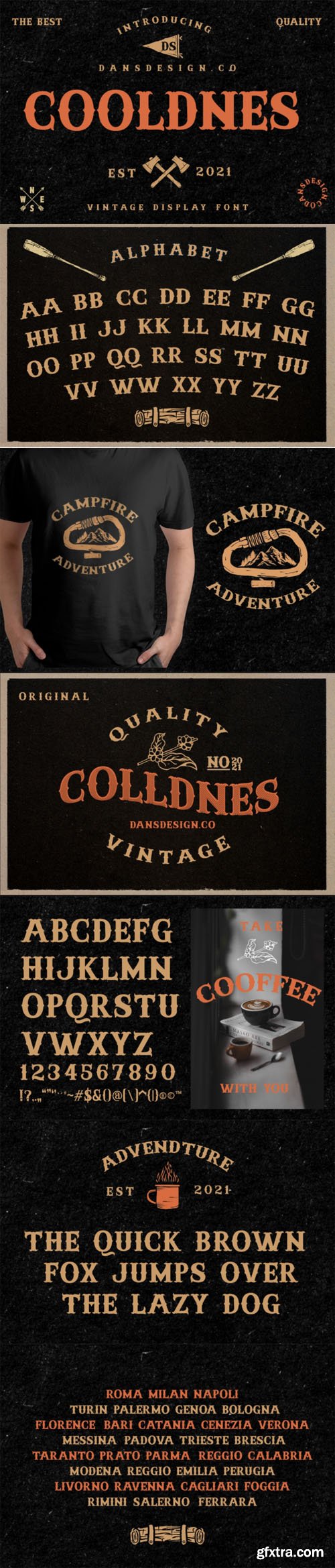 Cooldnes - Vintage Display Font