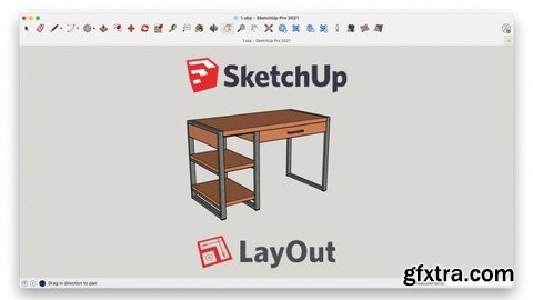 SketchUp furniture modeling + technical docs in LayOut
