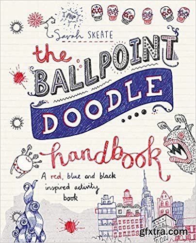 The Ballpoint Doodle Handbook: A red, blue and black inspired activity book