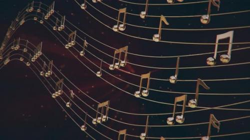 Videohive - Music Notes Loop Background 6 - 35098466