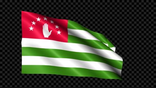 Videohive - Abkhazia Flag Blowing In The Wind - 35099608