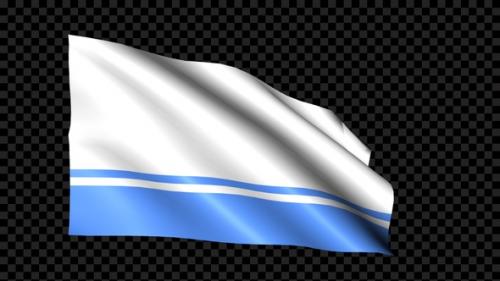 Videohive - Altai Republic Flag Blowing In The Wind - 35099618