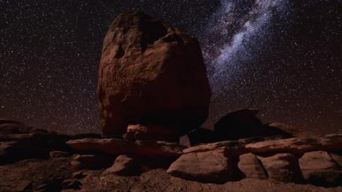 Videohive - Milky Way Over Bryce Canyon National Park of Utah - 35104112