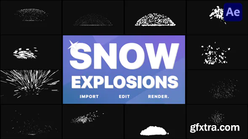 Videohive Snow Explosions | After Effects 35118985