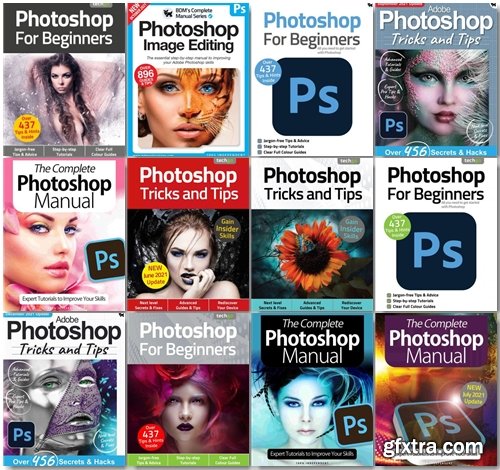 Photoshop The Complete Manual, Tricks And Tips, For Beginners - 2021 Full Year Issues Collection