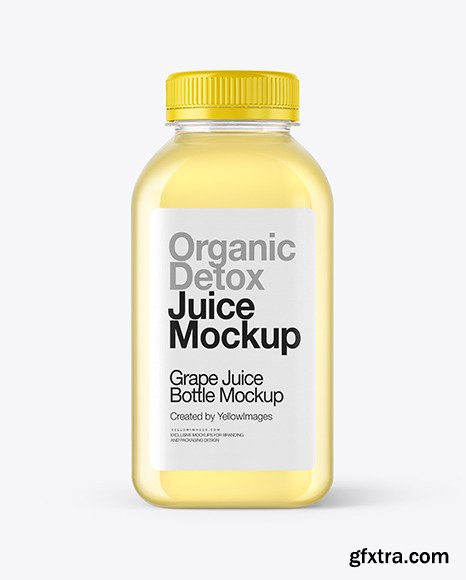 Square Grape Juice Bottle Mockup 89245